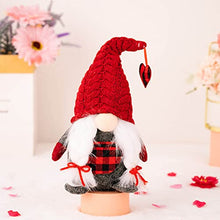 Load image into Gallery viewer, TOWMUS Gift for Men Valentine&#39;s Day Gift Red Knit Cap Doll Doll Furnishing Articles Furnishing Articles Couples (RD2, One Size)
