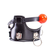 Load image into Gallery viewer, MFMYEE Bondage Harness with Fetish BDSM Silicone Ball Gag Professional Bondage Leather Collar Padded Collar Neck Corset
