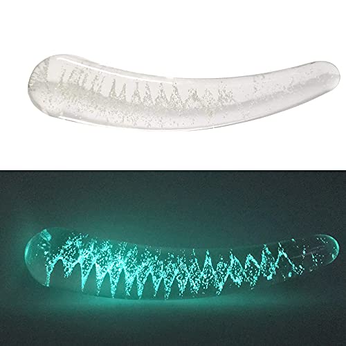 Aptitan Luminous Double Ended Glass Dildo Lighted Crystal Penis Glass G-Spot Stimulator Female Masturbation Sex Toy