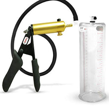 Load image into Gallery viewer, LeLuv Ultima Black Premium Penis Pump Uncollapsable Hose &amp; Ergonomic Silicone Grip 9&quot; Length - 3.00&quot; Cylinder Diameter

