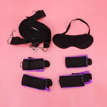 Load image into Gallery viewer, SOIMISS Adult Handcuff Bed Cuffs Leg Cuffs Bed Bondage Restraints Wrist and Ankle Restraints Soft Blindfolds for Women Lover Toy
