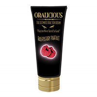 Oralicious (2oz Raspberry) with Free Bottle of Adult Toy Cleaner