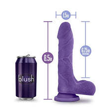 Load image into Gallery viewer, Blush Au Naturel Bold Thrill 8.5 Inch Super Soft Realistic Sensa Feel Dual Density Flexishaft Dildo - Sex Toy for Women, Men and Couples - Purple
