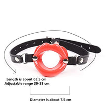 Load image into Gallery viewer, COVETHHQ BDSM Slave O Ring Silicone Lips Open Mouth Gag Fetish Kinky Adult Games Harness Bondage Equipment Sex Toys (Color : Belt-Pink)
