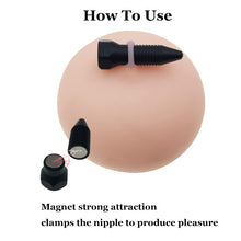 Load image into Gallery viewer, BKRS Magnetic Nipple Toys Nipple Clamps Sexual Pain Labia Clitoris Clips Sex Pleasure SM Toys Nipple Clips (4pcs)
