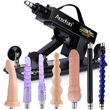 Load image into Gallery viewer, Auxfun Sex Love Machine Thrusting Dildo Machine for Women Sex Pleasure 3XLR Connector Machine with 7 Attachments Adult Toy
