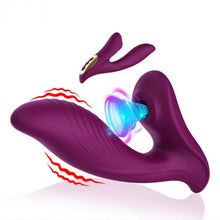 Load image into Gallery viewer, Female Sex Toys Dildo Vibrator - 2 in 1 Adult Toys G Spot Vibrator with 10 Sucking &amp; 3 Vibrating Modes for Clitoral Nipple Anal Stimulation, Female Couples Sex Toys for Woman Pleasure
