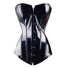 Load image into Gallery viewer, Sexy Women PVC Overbust Corset Steampunk Lingerie Top-Goth Corset Sexy Leather Waist Trainer
