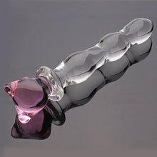 Load image into Gallery viewer, Crystal Glass Pleasure Wand Dildo Penis - AKStore - Bear/Cat, Pink
