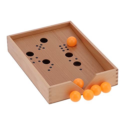 Naroote Wooden Blow Box, Stable Blow Box Toy Long Service Life Exquisite for Exercise Children's Vision