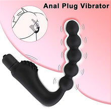 Load image into Gallery viewer, Sex Toys Anal Beads Anal Vibrator Butt Plug Prostate Massager Sex Tool for Men Anal Plug with 10 Speed Modes Bullet Vibrator for Sexual Stimulation
