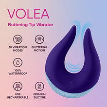 Load image into Gallery viewer, Femme Funn Volea fluttering tips vibrator feel butterflies from head to curling toes. Made from premium silicone Voleas targeted tip flutters to stimulate your erogenous zones with 10 vibration modes
