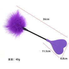 Load image into Gallery viewer, SM Tease Feathers Love Silicone Hand clap Paddle sm Torture Device Adult Couple Whip Spanking Paddles for Naughty Girl (Purple)
