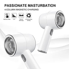 Load image into Gallery viewer, Automatic Male Masturbator,Smart Pressure-Sensing Male Masturbator Cup,Intense Frequency Dual Open-Ended Pocket Pussy Stroker Penis Massager Trainer Ribbed 3D Tunnel (Transparent Sleeve+Flesh Sleeve)
