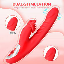 Load image into Gallery viewer, G Spot Vibrator for Woman, Clitoral Licking Thrusting Dildo Vibrator 10 Vibrating 3 Thrusting Adult Sex Toy Vibrator for Woman Vagina Clitoral Nipple Anal Stimulator Waterproof Male Couple Pleasure
