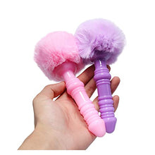 Load image into Gallery viewer, IXOUP Tail Anal Plug Role Play Anal Beads Long Butt Plug Silicone Sex Toy for Women Men Gay Erotic Plush Rabbit Tail (Color : A)
