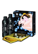 Load image into Gallery viewer, Body Slide Massage Kit Exotic Fruits 8oz x 2bottles Includes One Waterproof Sheet
