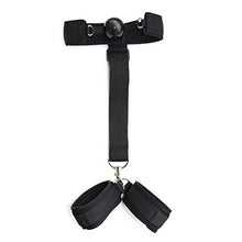 Load image into Gallery viewer, star365 Black Adjustable Behind The Back Hand Restraints with Ball Gag
