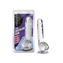 Load image into Gallery viewer, Blush Naturally Yours - 8 Inch Long Crystalline Dildo - 1.5&quot; Slim - StrapOn Compatible Sturdy Suction Cup for Hands Free Play - Realistic Lifelike Hand Sculpted Sex Toy for Men Women Couples - Clear
