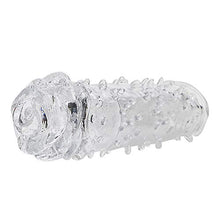 Load image into Gallery viewer, QIHUOKEJU Funny Rose Flower Crystal Penis Sleeve Cock Ring Sex Toy
