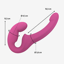 Load image into Gallery viewer, Fun Factory Adult Toys | &#39;Share Lite&#39; Double Dildo Sex Toy for Women | Strapless/Strap On Dildo Couples Sex Toys (BlackBerry)
