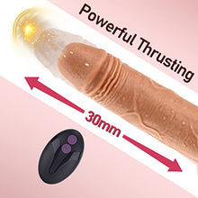 Load image into Gallery viewer, Thrusting Dildo Vibrator Sex Toy for Women with 5 Powerful Thrusting &amp; 7 Vibration, 7.5 Lifelike Silicone Realistic Vibrating Penis Dildo for G-spot Anal Stimulation with Remote &amp; Strong Suction Cup
