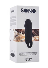 Load image into Gallery viewer, SONO No.37 Stretchy Thick Penis Extension, Black
