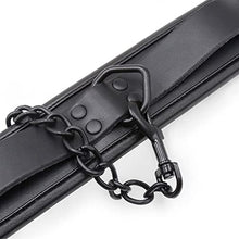 Load image into Gallery viewer, LSCZSLYH Black Bondage Set 3pcs Restraints Collars Ankle Cuff Handcuffs for Sex Bondage Set Sex Toys for Adults (Color : Black)
