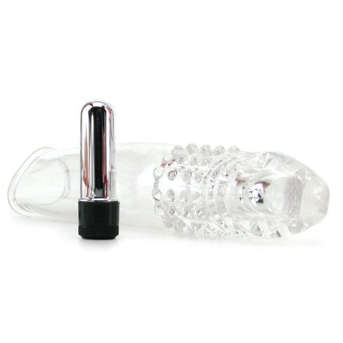 Nasswalk Ram Vibrating Penis Extender, 7.45 Inch, Clear