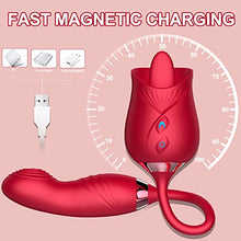 Load image into Gallery viewer, Sex Toy Vibrator for Woman, Clitoral Stimulator Thrusting G Spot Dildo Vibrator with 10 Modes, Rose Adult Sex Toys Game, Clitoris Nipple Licker Stimulator Massager for Female Man Couple
