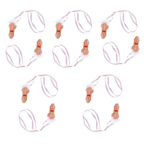 ERINGOGO Couples Gifts Couples Gifts 10pcs Funny Whistles Plastic Novel Whistle Toy for Party Bachelorette Date Couples Necklace Couple Gifts