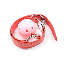 Load image into Gallery viewer, LSCZSLYH BDSM Oral Sex Toys Open Mouth Gag Ball Fetish Bondage Restraints Belts with Mouth Gags Couples Game (Color : White Gag White Belt)
