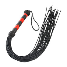 Load image into Gallery viewer, Real Leather Stingy Laces Tassels Flogger 25 Pieces of Tails Heavy Duty
