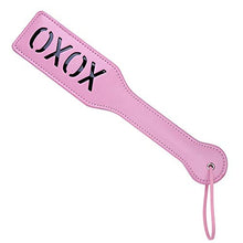 Load image into Gallery viewer, XOXO Spanking Paddle for Adults Sex Play, Venesun 12.8inch Total Length BDSM Faux Leather Paddle, Pink
