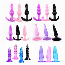 Load image into Gallery viewer, LSCZSLYH Anal Plugs Anus Training Set Butt Plug Dildo Adult Toys for Woman Gay Buttplug (Color : Light Yellow)
