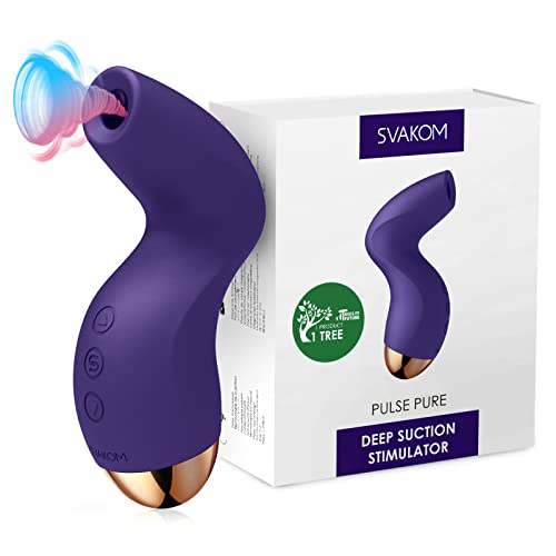 Clitoral Vibrator Sucking Sex Toy - SVAKOM Pulse Pure Nipple Clit Sucker Clitoralis Stimulator Vibrators with 5 * 3 Suction for Women Pleasure - Female Dildo Rose Vibrator Adult Sex Toys Games