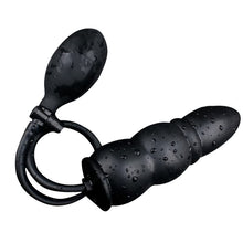 Load image into Gallery viewer, Simple Operation Manual Exhaust Black High Toughness Memorable Soft Silicone Realistic Classic Dick Plug&#39;s Unisex
