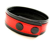 Load image into Gallery viewer, M2m Armband, Leather, Small, Black/red
