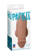 Load image into Gallery viewer, Doc Johnson - Pack It - Prosthetic Flaccid Penis - Realistic Size and Feel - Heavy (200 g)- Caramel
