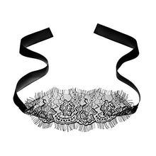 Load image into Gallery viewer, Women Eyelash Lace Mask, Couple Sexy Half-face Masks, Fun Play Erotic Blindfold Flirting Headwear Supplies, Masquerade Party Costume Nightclub Halloween Carnival Accessories Fit for Adults, Black
