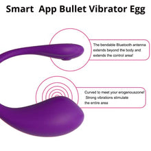 Load image into Gallery viewer, Smart App Bullet Vibrator Egg Vagina G-Spot Stimulator Vibrating Kegel Ball Adult Sex Toy for Women Pleasure 9 Vibrations (Purple)
