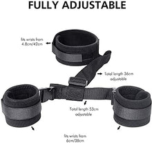 Load image into Gallery viewer, BDSM Neck to Wrist Bondage Restraints Set bondaged kit Sex Set Behind Back Handcuffs Collar with Blindfold Adjustable Bondage Gear &amp; Accessories, Bed SM Games Play Sex Toys for Couples
