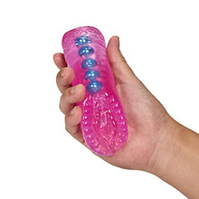 Load image into Gallery viewer, M for Men - Super Stroker - 5.5&quot; Ultra Soft Clear Realistic Pocket Masturbator - 4 Rows of Massaging Pleasure Beads - Softly Ribbed - Open Ended - Snug Fit Feels Great - Sex Toy for Men
