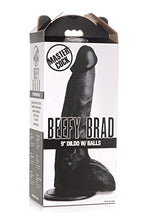 Load image into Gallery viewer, MASTER COCK Beefy Brad 9 inch Dildo with Balls - Black
