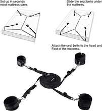 Load image into Gallery viewer, Bed Restraint Kit for Couples Under King Bed Restraints for Adult Couples Bondaged Kit Tie Down Straps Sex Resistant Set for Adult Women Submissive Bondaged Restraints Sex Set Hand and Legs Sweater R4
