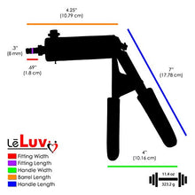 Load image into Gallery viewer, LeLuv Ultima Black Penis Pump with Premium Hose and Rubber Protected Gauge | 9 Inch Length x 1.75 Inch Diameter Wide Flange Cylinder
