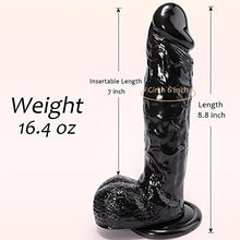 Load image into Gallery viewer, 8.8 Inch Realistic Dildo for Women, G-spot Dildo with Ultra Veined for Vagina Stimulation, Harness Compatible Dildo Adult Sex Toy with Strong Suction Cup for Hands-Free Play
