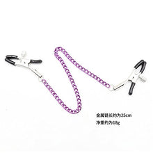 Load image into Gallery viewer, Bondage Under Bed Restraint Kit SM Sex Toy Leather Paddle Hand Spanking Paddle Hand Slapper with Nipple Clamps Chain Nipple Clips Nipple Jewelry Nipple Toys
