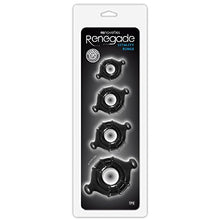 Load image into Gallery viewer, Renegade Vitality Rings (Black) with Free Bottle of Adult Toy Cleaner
