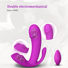 Load image into Gallery viewer, Wearable Vibrator Sex Stimulator for Women, Clitoral G Spot Anal Vibrator Butterfly Vibrating with Remote Control, Waterproof Womens Pleasure Sexual Adult Sex Toys Purple
